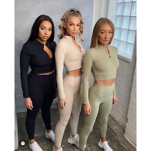 NKD APPAREL Olive Green Active Set